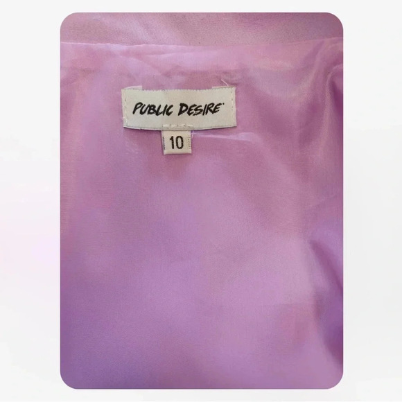 ASOS Public Desire Oversized Lilac  Blazer Size 10 - Picture 10 of 11
